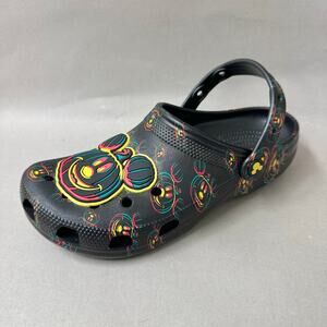 Crocs Disney Mickey Halloween Glow In The Dark Classic Clog Womens size 9 Mens 7
